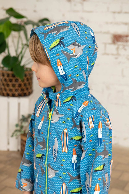 Ethan Jacket - Shark Surf Print-Lighthouse