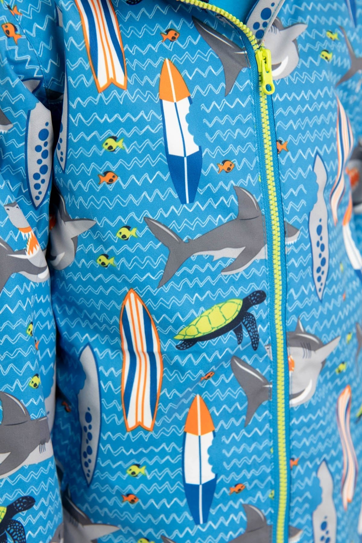 Ethan Jacket - Shark Surf Print-Lighthouse