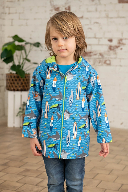 Ethan Jacket - Shark Surf Print-Lighthouse