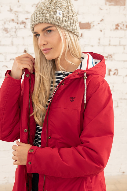 Eva Long Coat - Red-Lighthouse