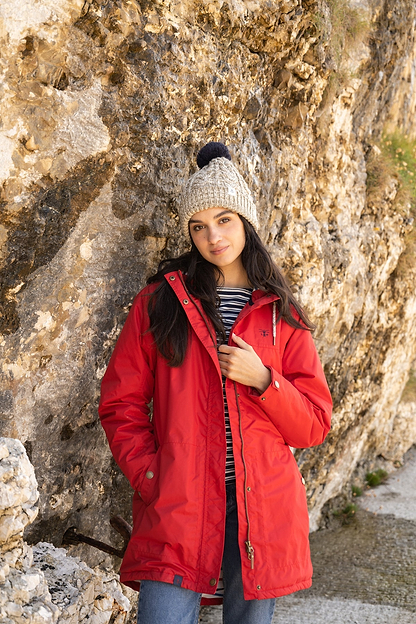 Eva Long Coat - Red-Lighthouse