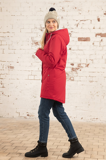 Eva Long Coat - Red-Lighthouse