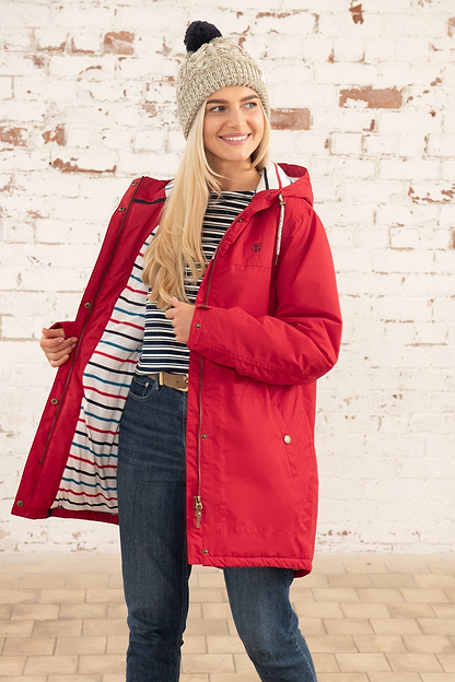 Eva Long Coat - Red-Lighthouse