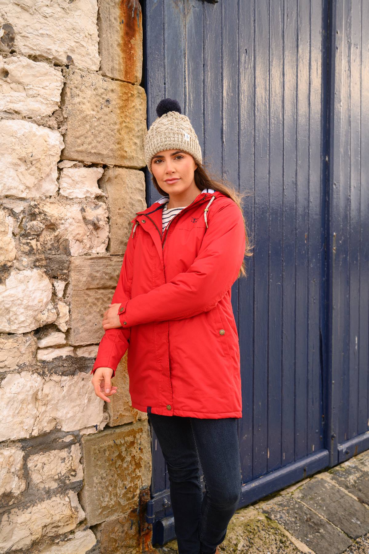 Eva Long Coat - Red-Lighthouse