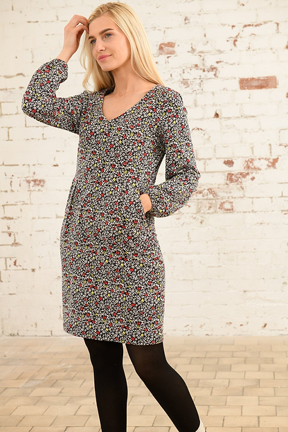 Isla Dress - Red Apple Floral-Lighthouse