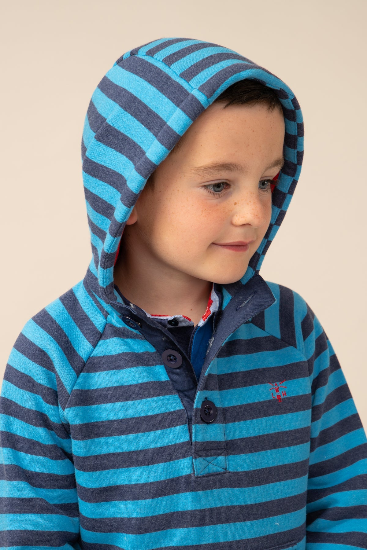 Jack Hoodie - Blue Navy Stripe - Lighthouse