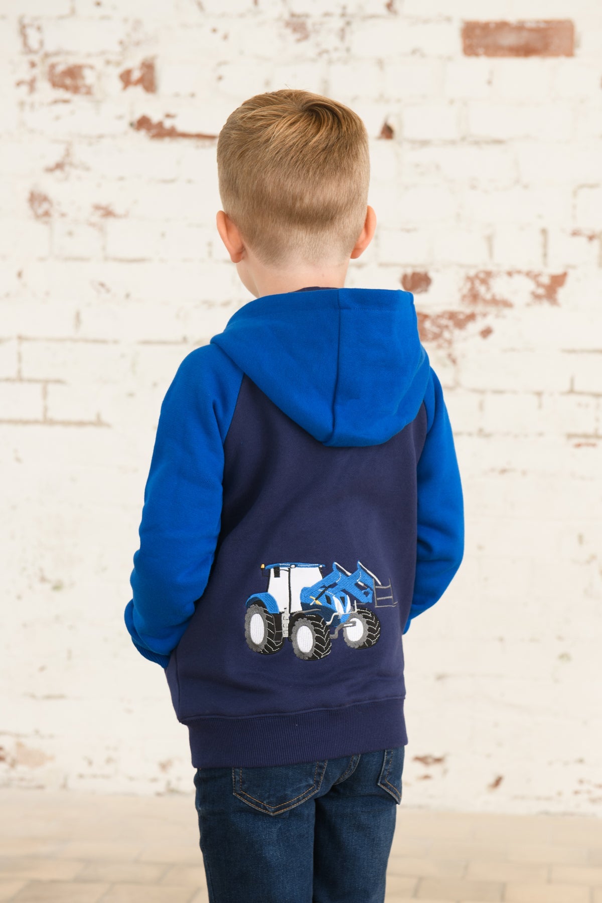 Jackson Full Zip Hoodie. Farm Print| Lighthouse
