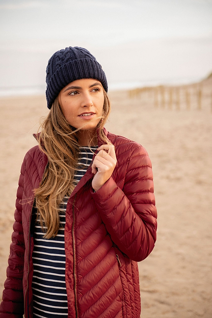 Lara Down Jacket - Deep Red - Lighthouse