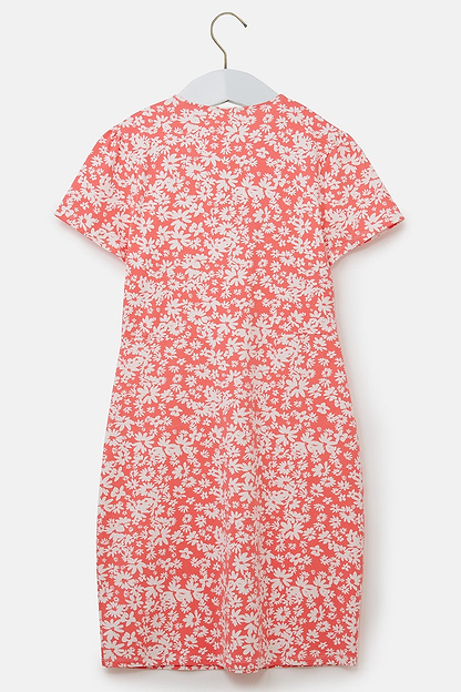 Lena Dress - Coral Daisy-Lighthouse