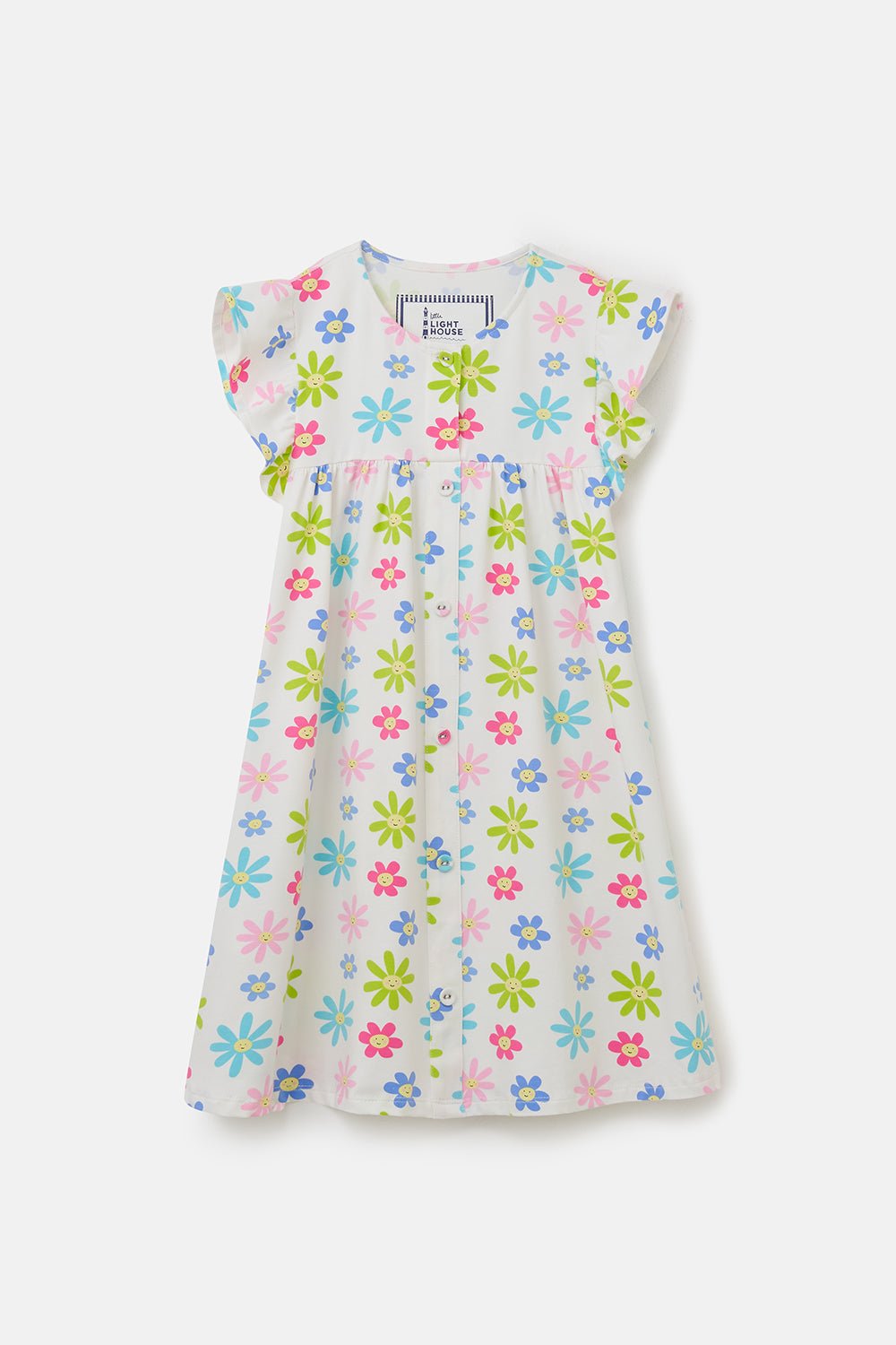 Lexie. Girls' Dress- Daisy Print| Lighthouse