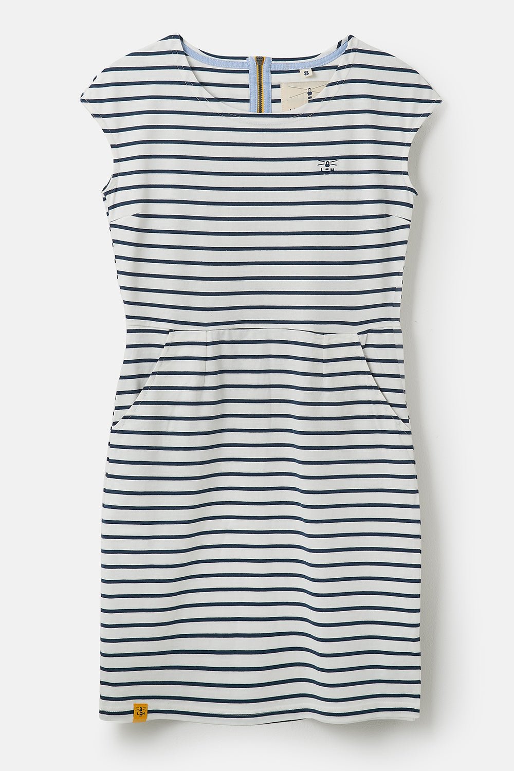 Liliana Dress - Cloud Midnight Stripe-Lighthouse