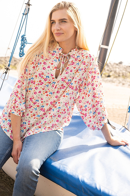 Lola Blouse - Summer Floral-Lighthouse