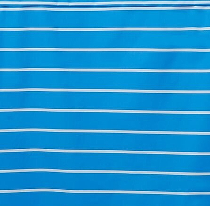 Long Beachcomber Jacket - Azure Blue Stripe-Lighthouse