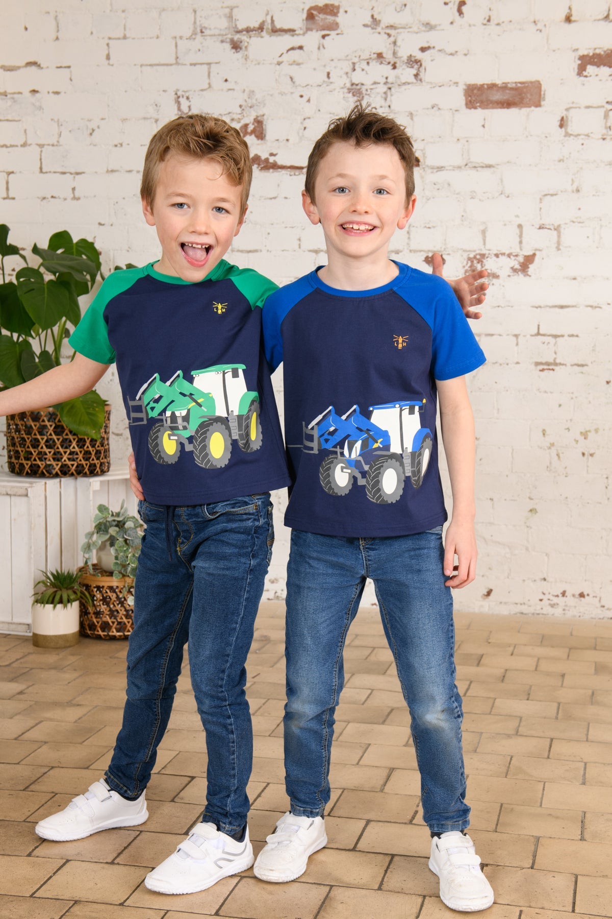 Mason Tee Shirt - Blue Front Loader-Lighthouse