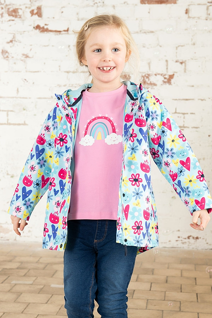 Olivia Jacket - Soft Turquoise Flower-Lighthouse