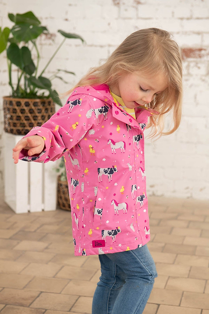 Olivia Jacket - Sweet Pea Farm Print - Lighthouse
