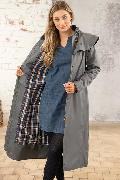 Outback Full Length Waterproof Raincoat - Urban Grey-Lighthouse