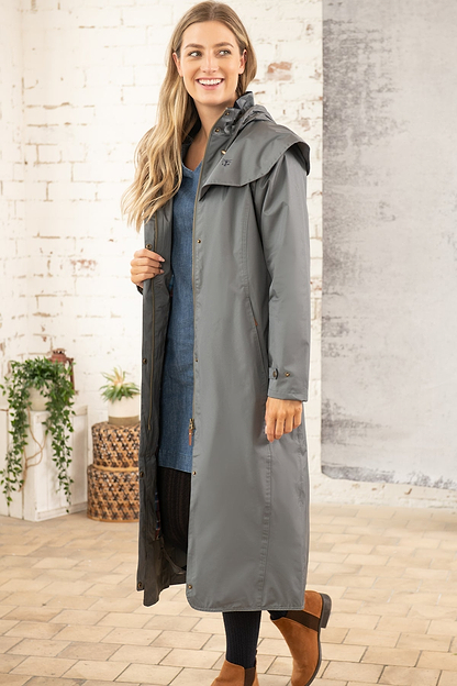 Outback Full Length Waterproof Raincoat - Urban Grey-Lighthouse