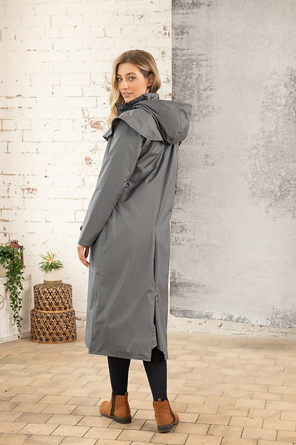 Outback Full Length Waterproof Raincoat - Urban Grey-Lighthouse