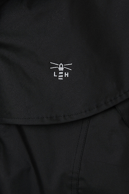 Outrider 3/4 Length Waterproof Raincoat - Black-Lighthouse