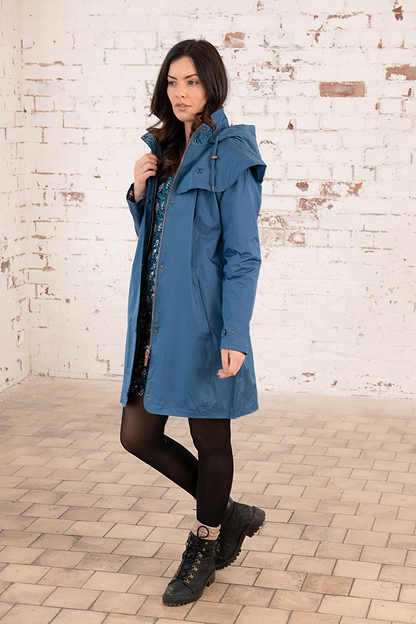 Outrider 3/4 Length Waterproof Raincoat - Deep Sea-Lighthouse