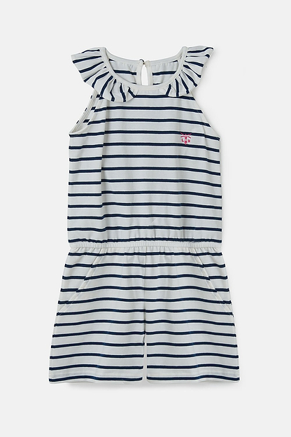 Penelope Playsuit - Cloud Stripe-Lighthouse