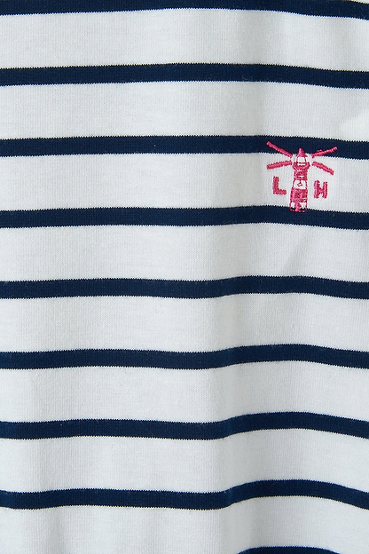 Penelope Playsuit - Cloud Stripe-Lighthouse