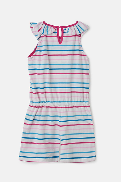 Penelope Playsuit - Teal Pink Stripe-Lighthouse