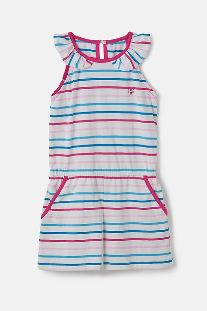 Penelope Playsuit - Teal Pink Stripe-Lighthouse