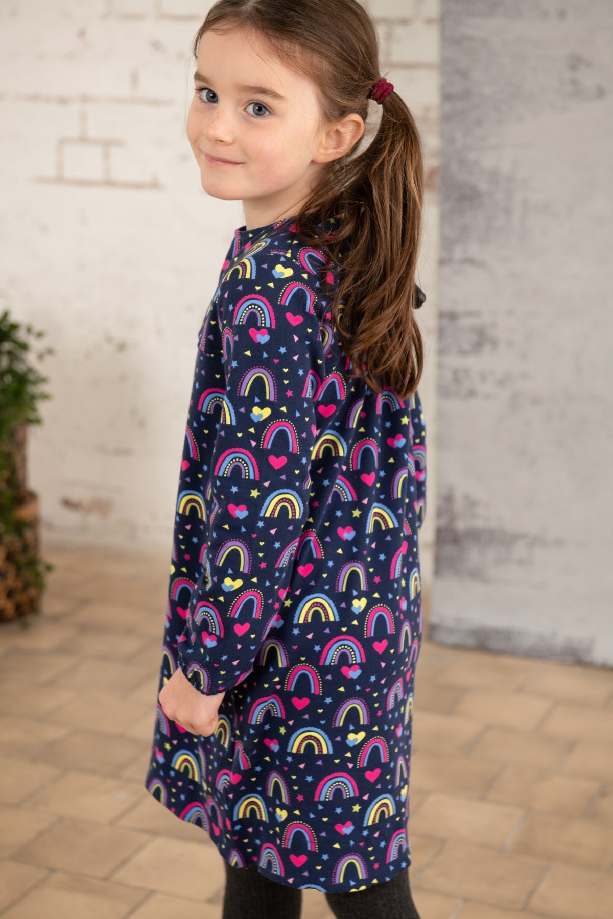 Penny Dress - Rainbow Print - Lighthouse