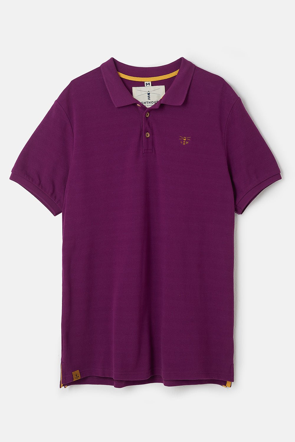 Pier Polo Shirt - Grape Pique - Lighthouse