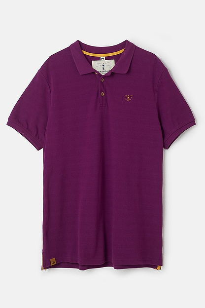 Pier Polo Shirt - Grape Pique - Lighthouse