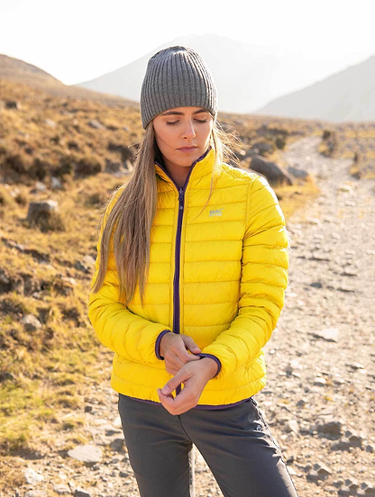 Polar II Womens Down Jacket - Yellow Grape-Mac in a Sac