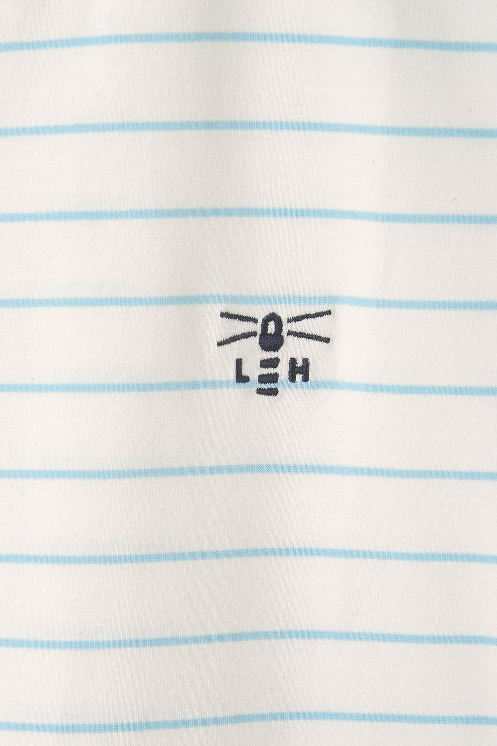 Seashore T Shirt - Cloud Pale Blue Stripe-Lighthouse