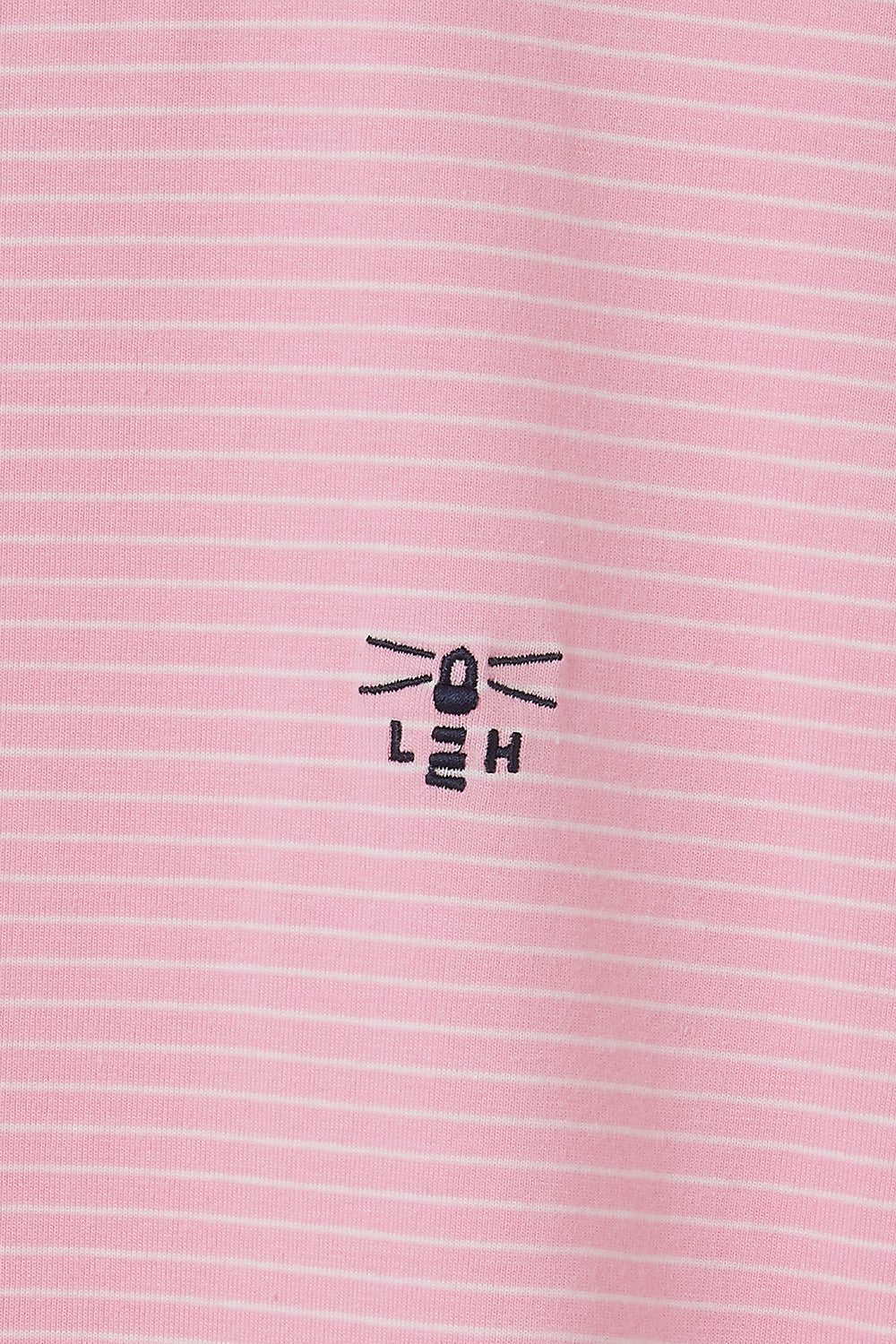 Seashore T Shirt - Rose Pink Stripe - Lighthouse