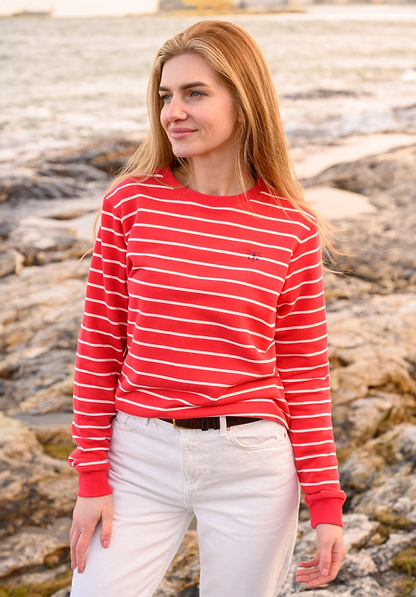 Seaside Jersey - Poppy Stripe-Lighthouse
