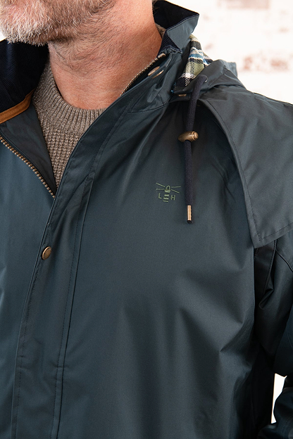 Stockman Full Length Rain Coat - Navy-Lighthouse
