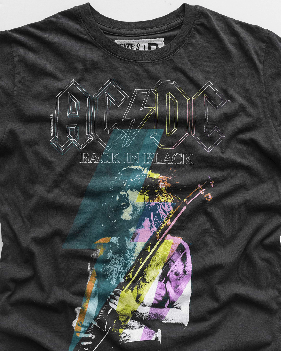AC/DC Back In Black Black Tee - Roots of Fight Canada