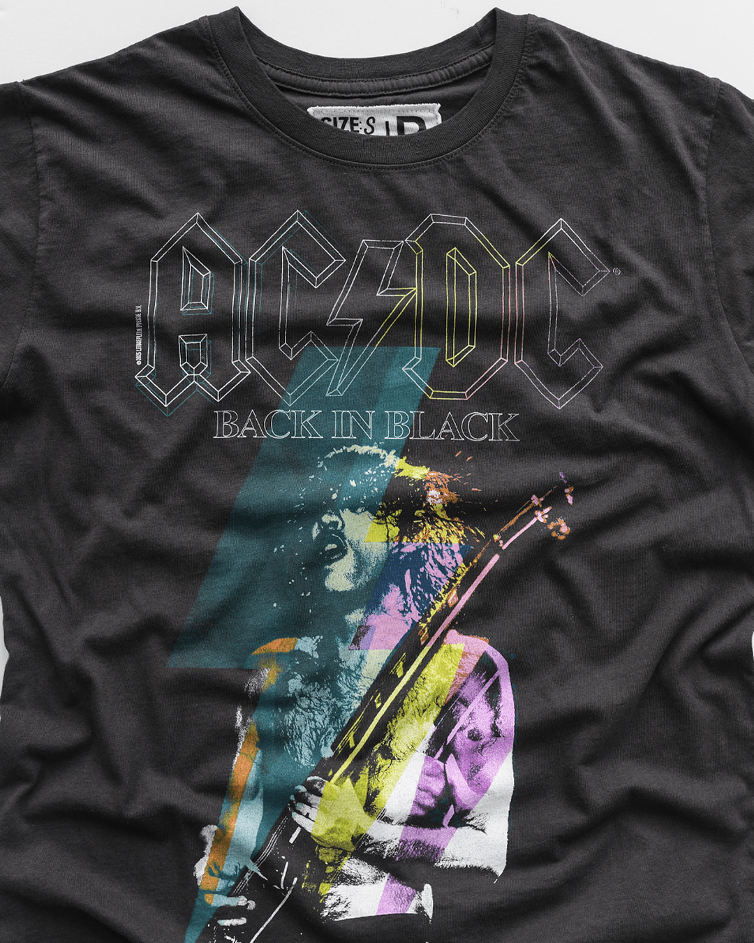 AC/DC Back In Black Black Tee - Roots of Fight Canada