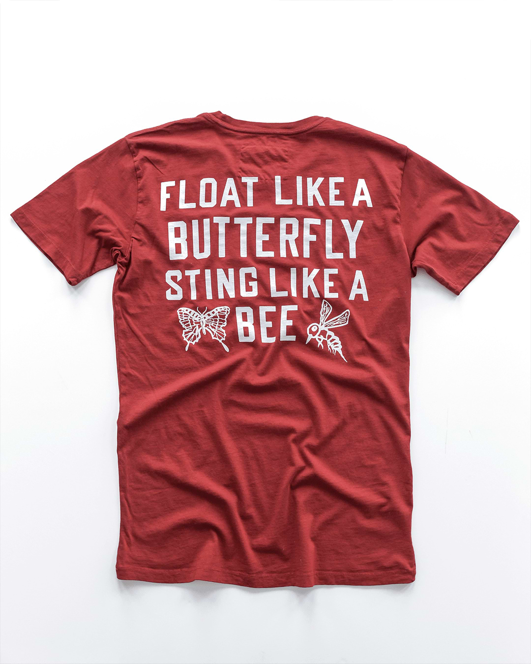 Ali Float Like A Butterfly Cardinal Tee - Roots of Fight Canada