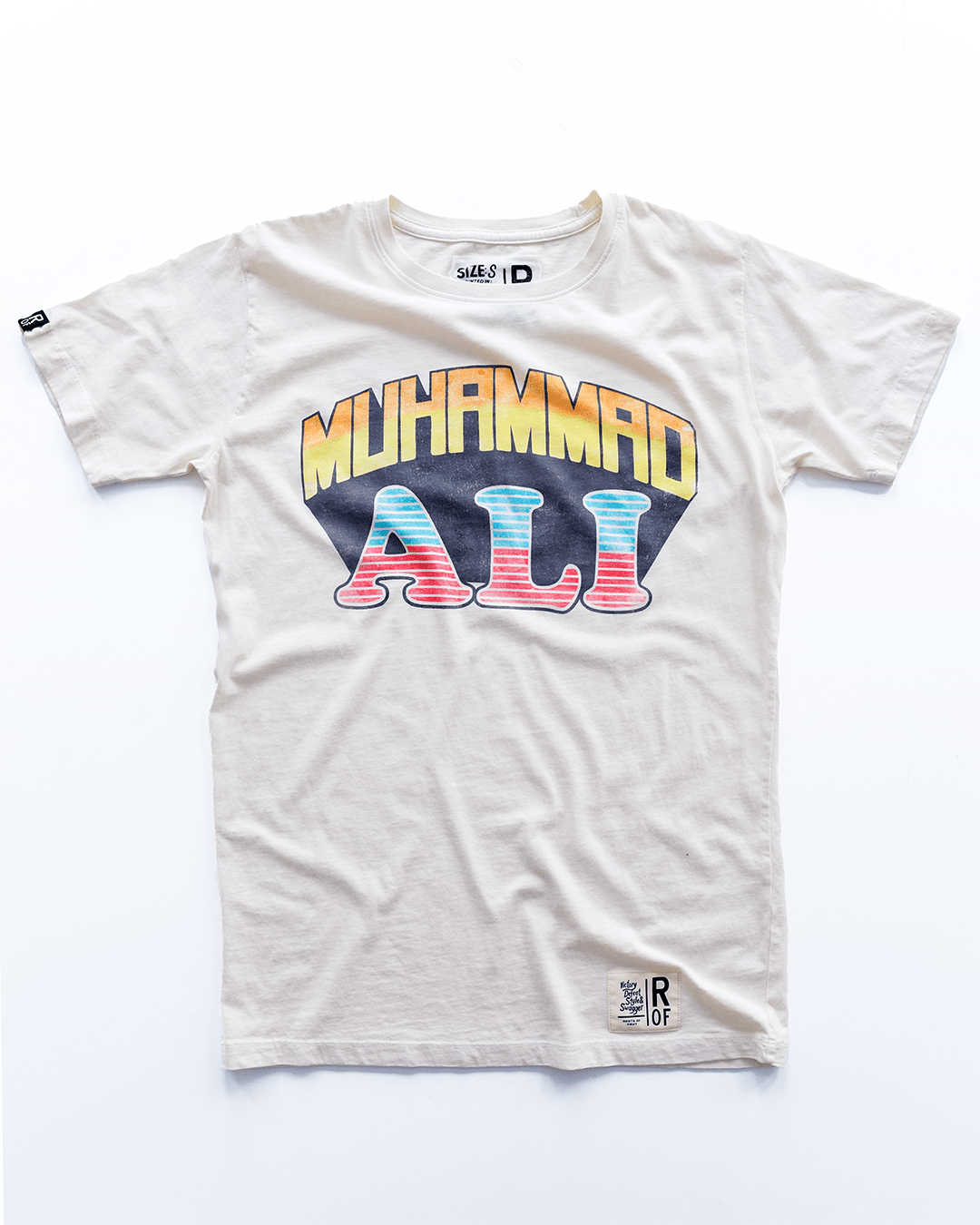 Ali Vintage Throwback White Tee - Roots of Fight Canada