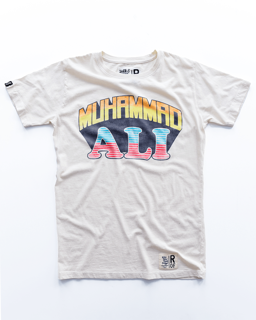 Ali Vintage Throwback White Tee - Roots of Fight Canada