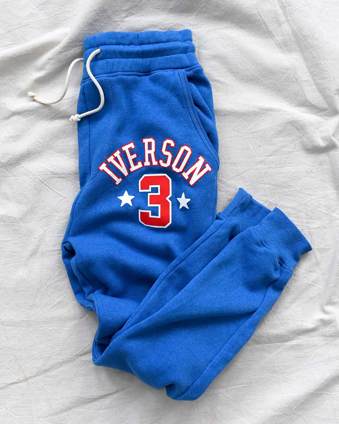 Allen Iverson #3 Blue Sweatpants - Roots of Fight Canada
