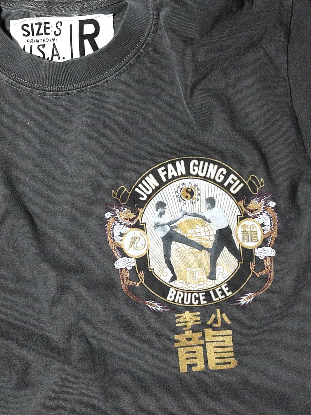 Bruce Lee Jun Fan Gung Fu Charcoal Long Sleeve Tee - Roots of Fight Canada