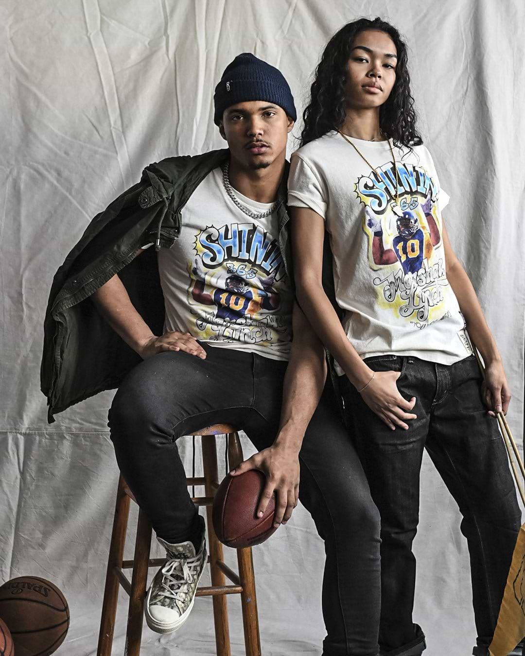 CAL - Marshawn Lynch Shinin' 365 White Tee - Roots of Fight Canada