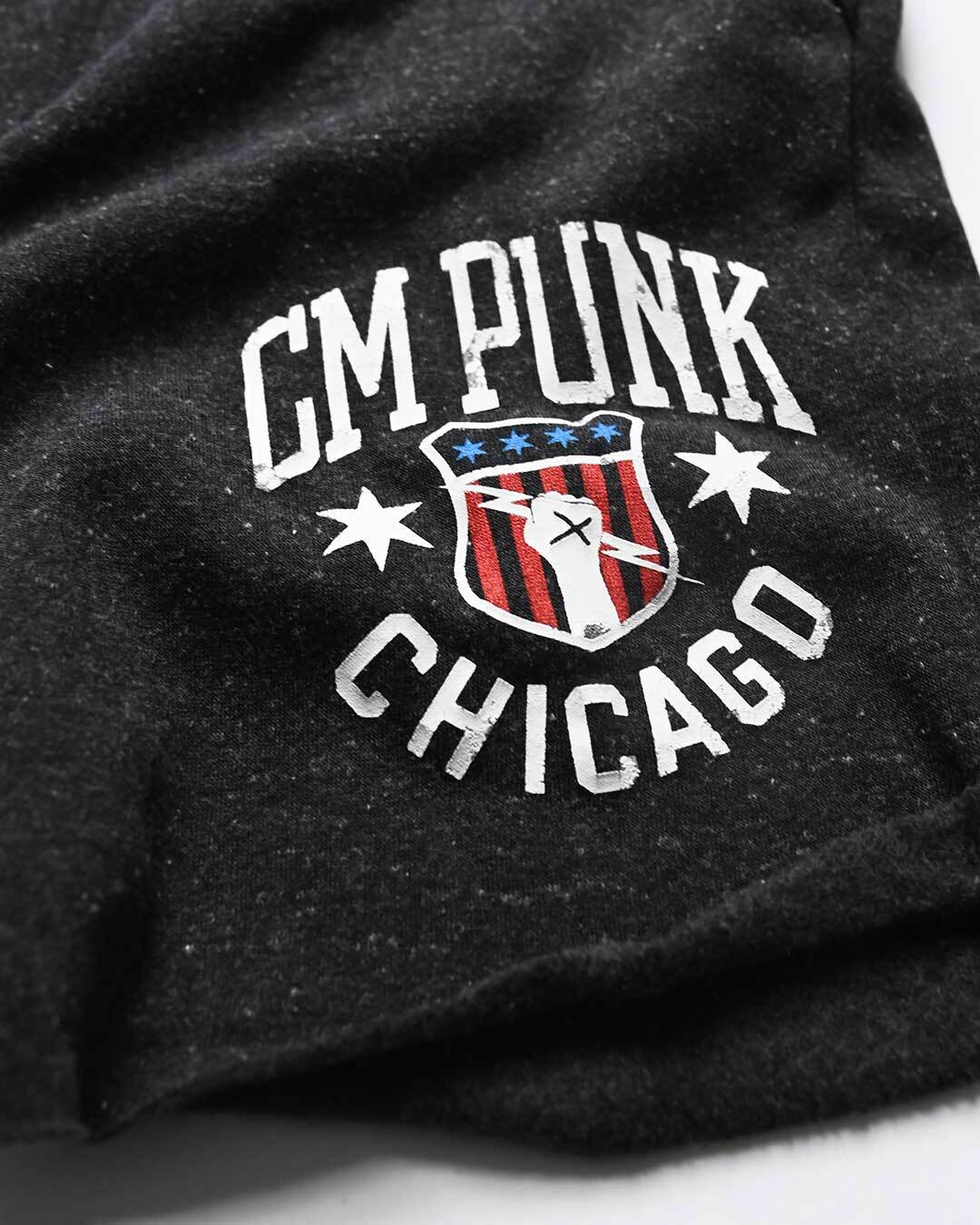 CM Punk Chicago Black Shorts - Roots of Fight Canada