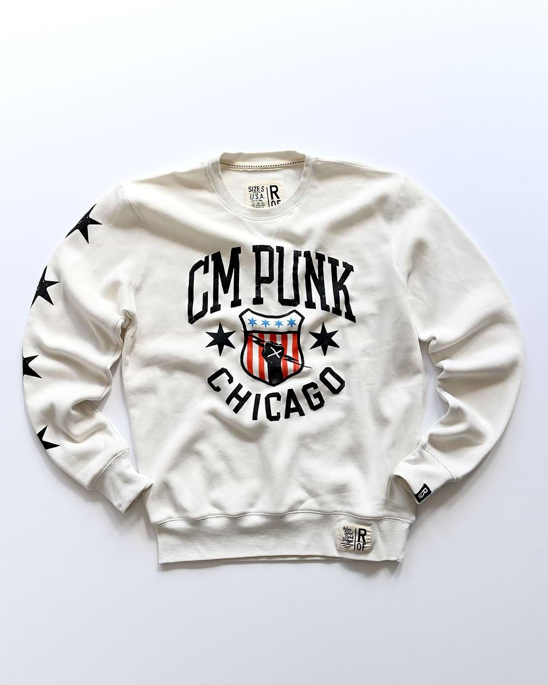 CM Punk Chicago White Sweatshirt - Roots of Fight Canada