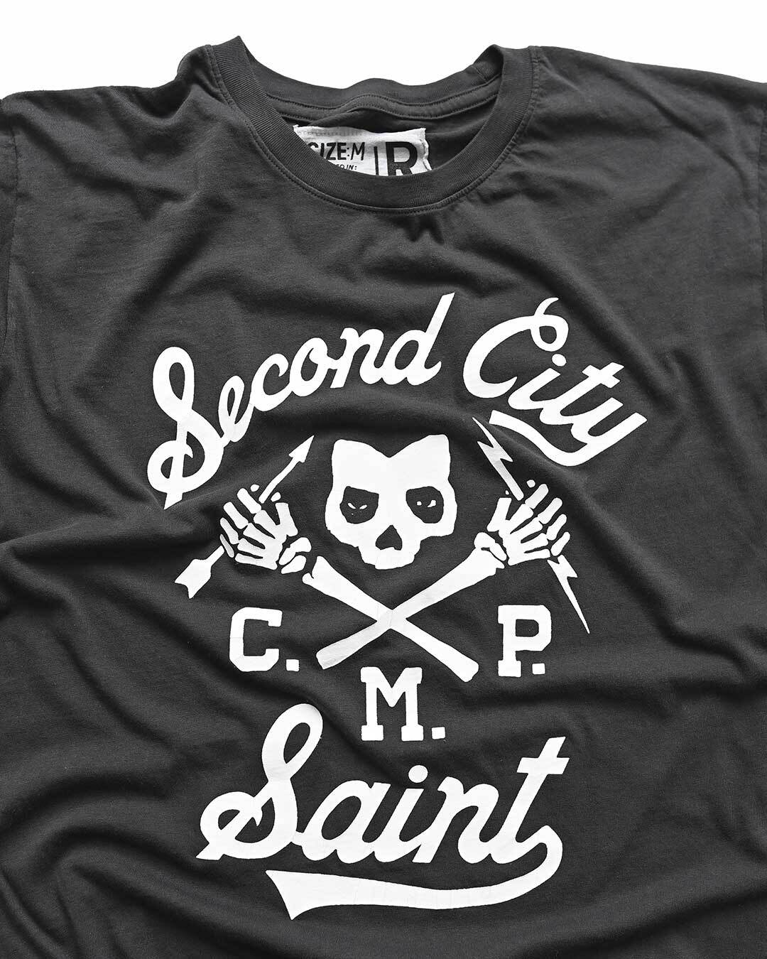CM Punk 'Second City Saint' Black Tee - Roots of Fight Canada