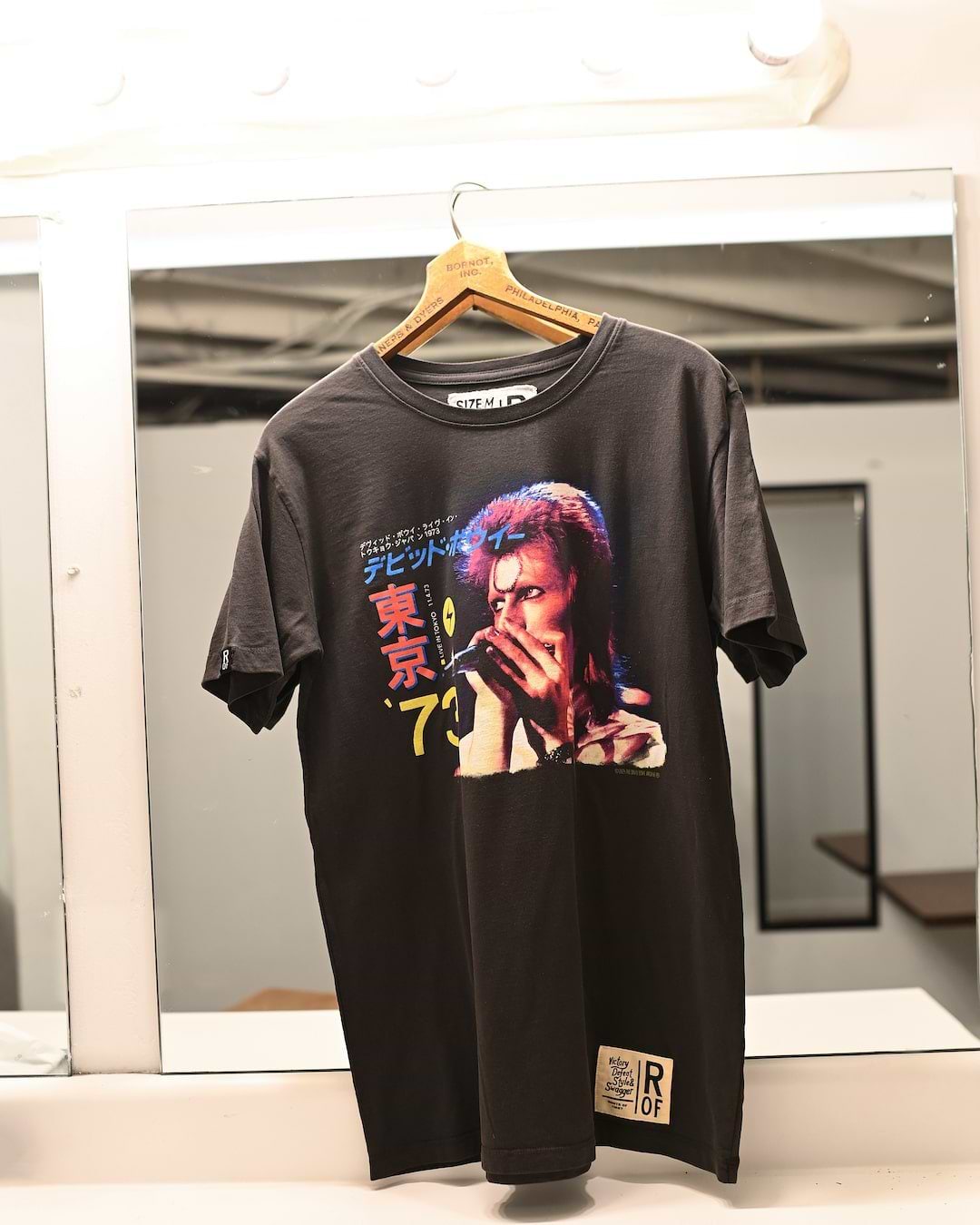 David Bowie 1973 Ziggy Stardust Black Tee - Roots of Fight Canada