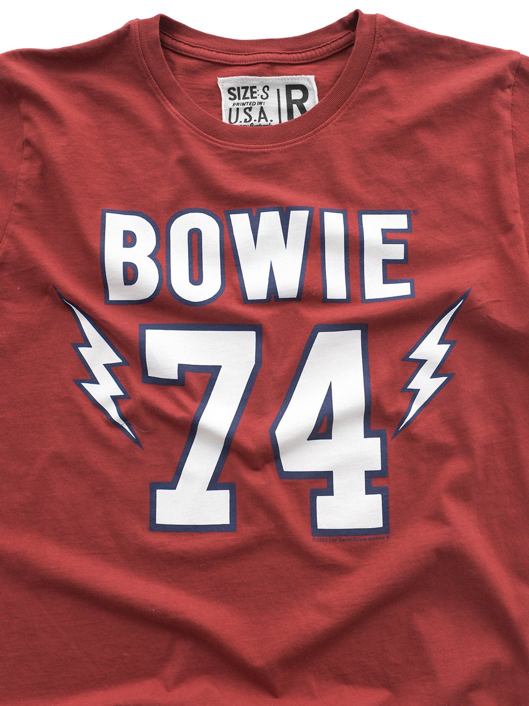 David Bowie '74 Cardinal Tee - Roots of Fight Canada
